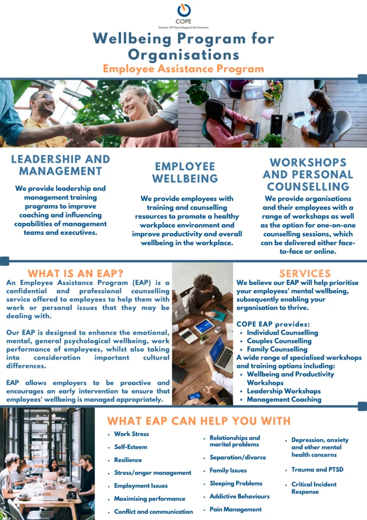 There are many benefits to utilizing the Employee Assistance Programs (EAP) for Business Leaders: