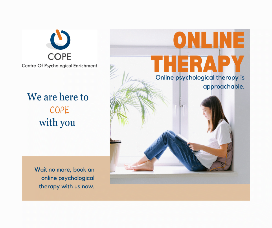 The convenience of online psychological therapy