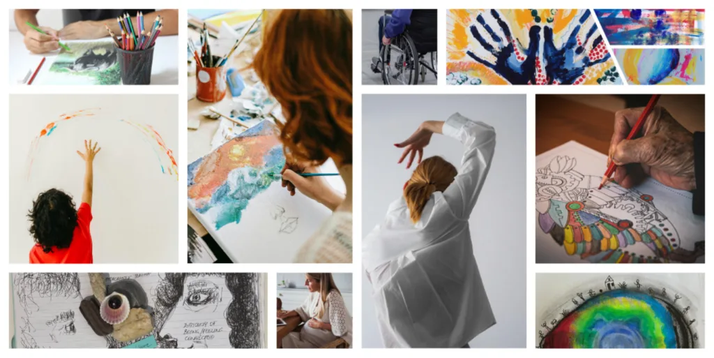 Illustration from Elisabeth’s article on approaches in arts therapy