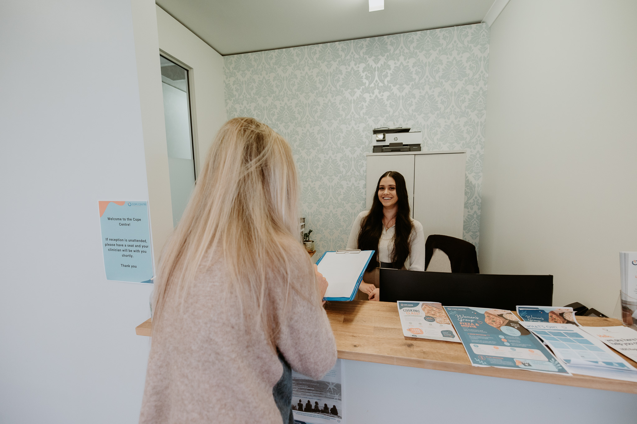 COPE Centre reception area