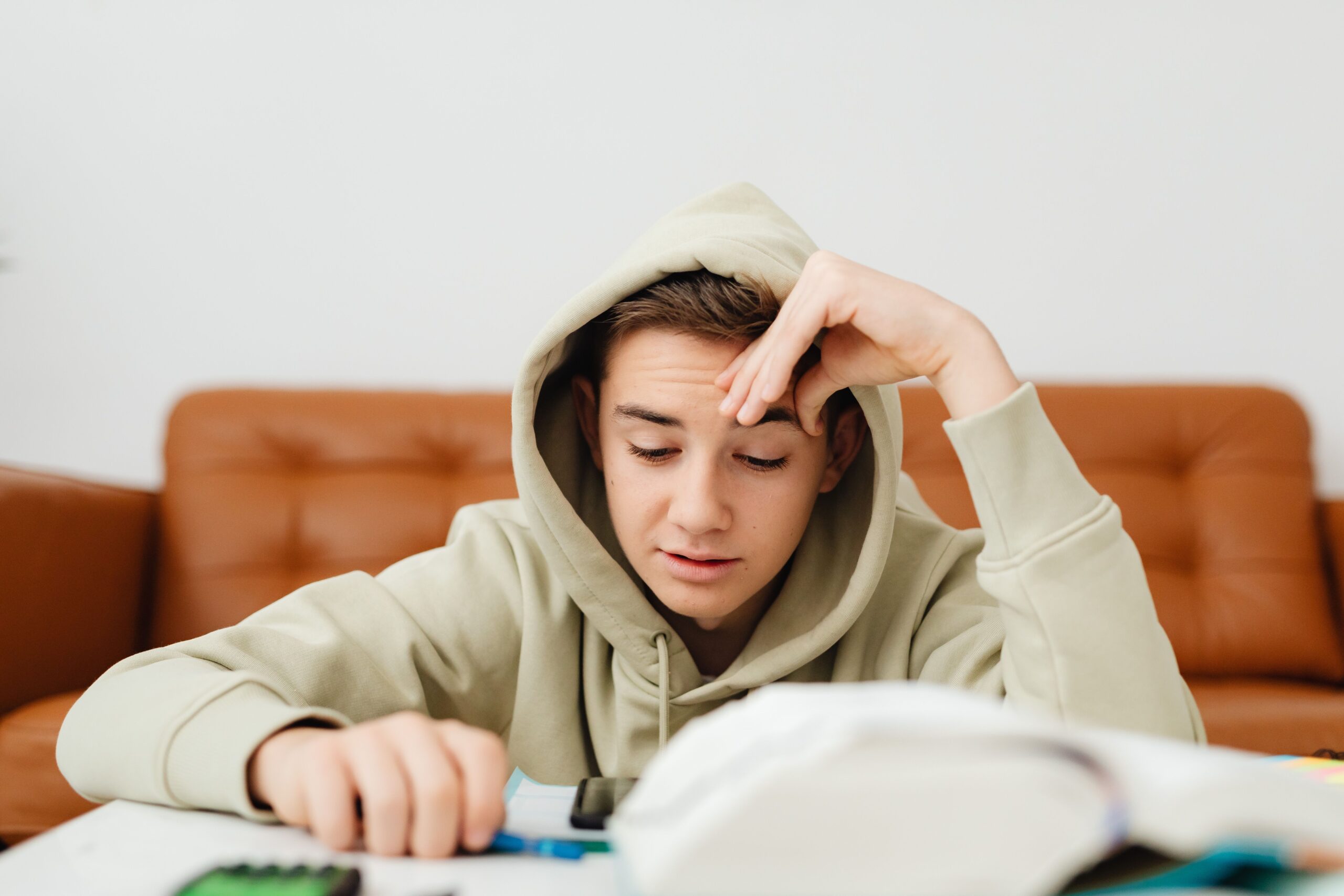 Young person experiencing emotional distress